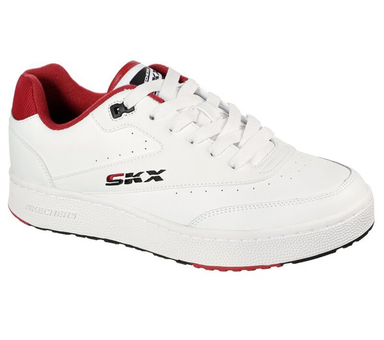 Skechers Court Striker - Mens Sneakers White/Red [AU-PC4430]